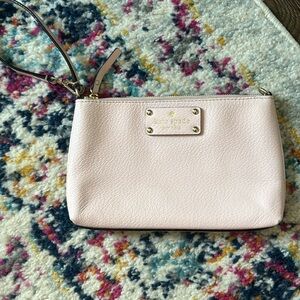KATE SPADE light pink clutch wristlet
